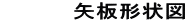          矢板形状図 